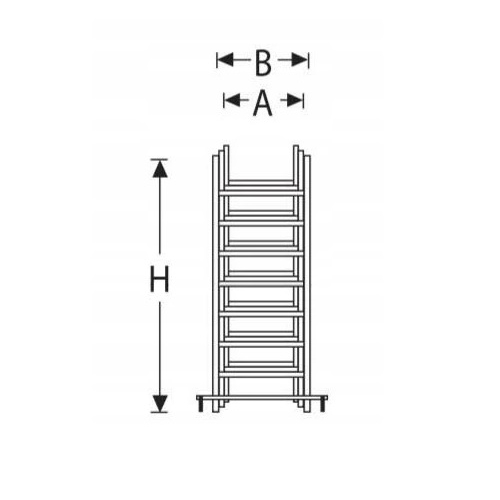 Scară puternică din aluminiu 3x12 8m universală